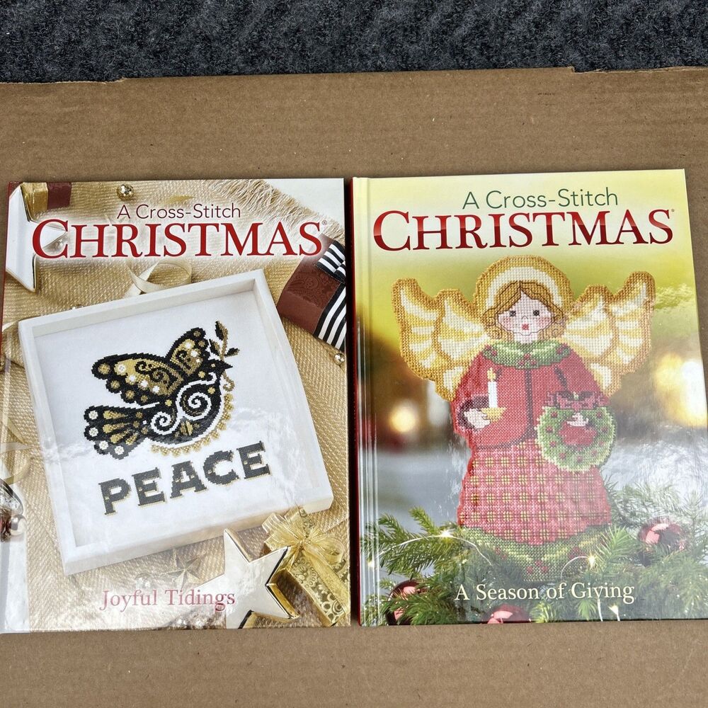Craftways A Cross Stitch Christmas Hardcover Books Lot Of 2 2017 2018